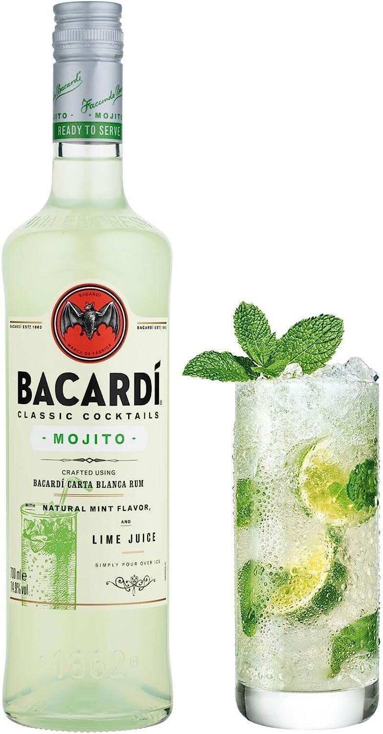 Detalle 2 de Bacardi Mojito Ron Premezclado 700ml 🥂