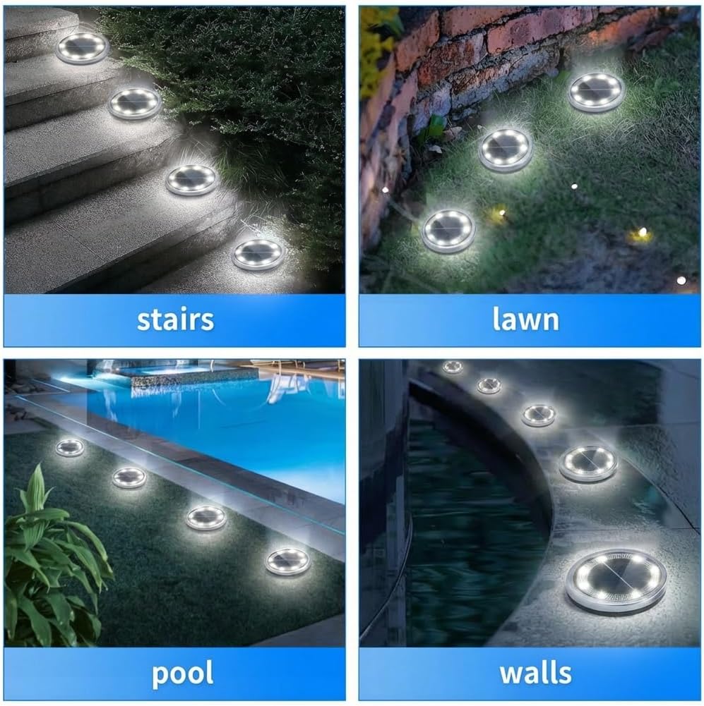 Thumbnail 5 de Solar floor lights 6 pack, 8 LED