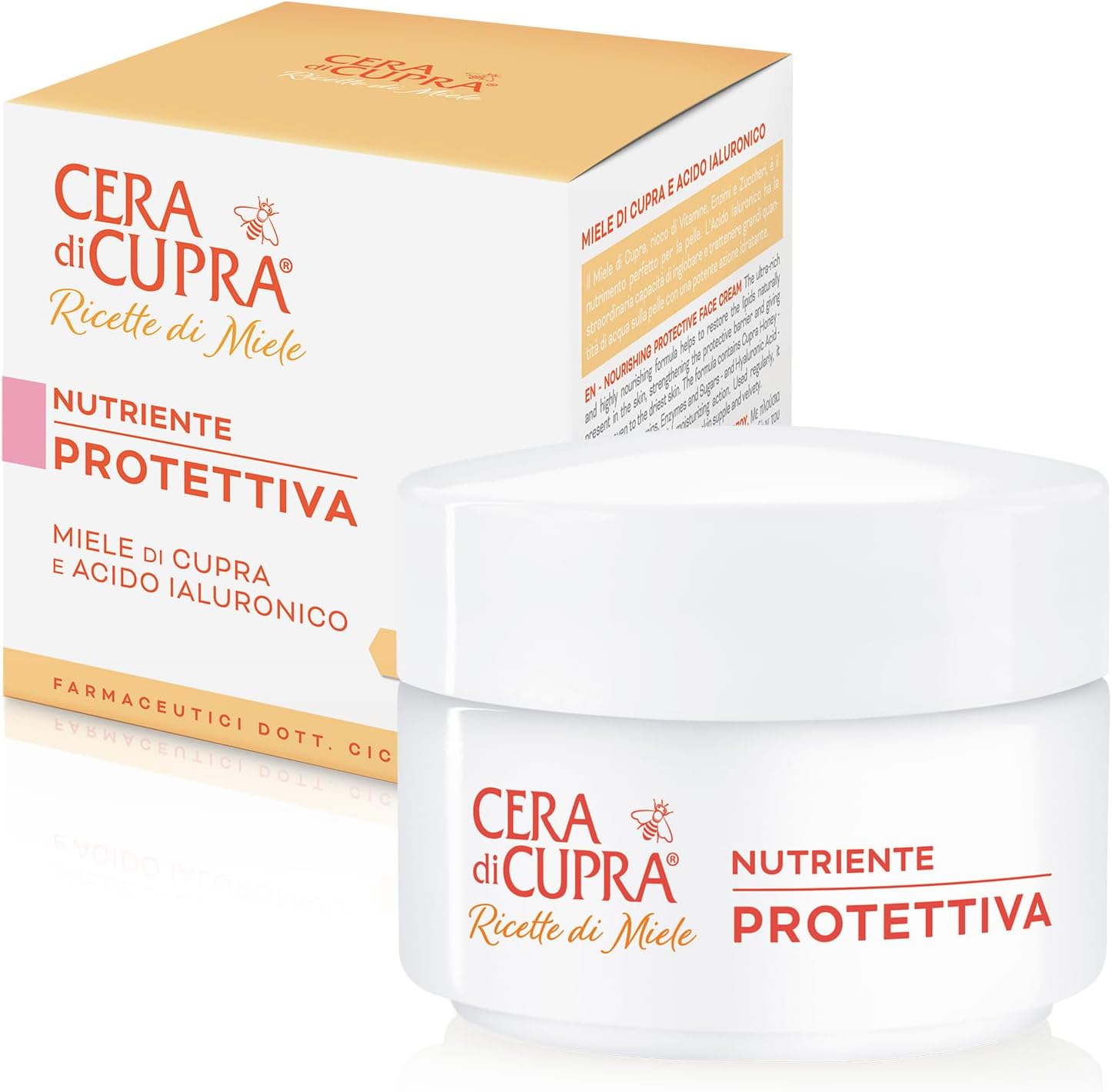 Detalle 2 de Cera di Cupra Anti-Rughe Rimpolpante Filler: trattamento intensivo con Miele, Gelatina Reale e Acido Ialuronico (50 ml)
