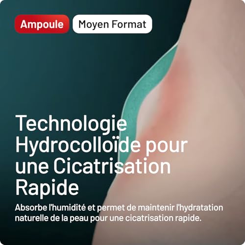 Detalle de Compeed® Pansements Ampoules – 12 pièces, Moyen Format Économique, Hydrocolloïde