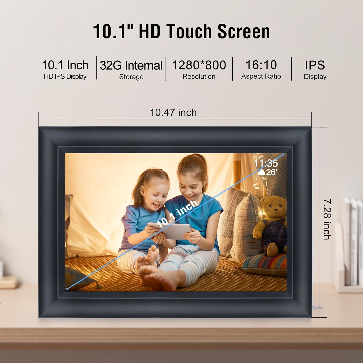 Detalle de TSITSC 10,1 Zoll WiFi Digitaler Bilderrahmen