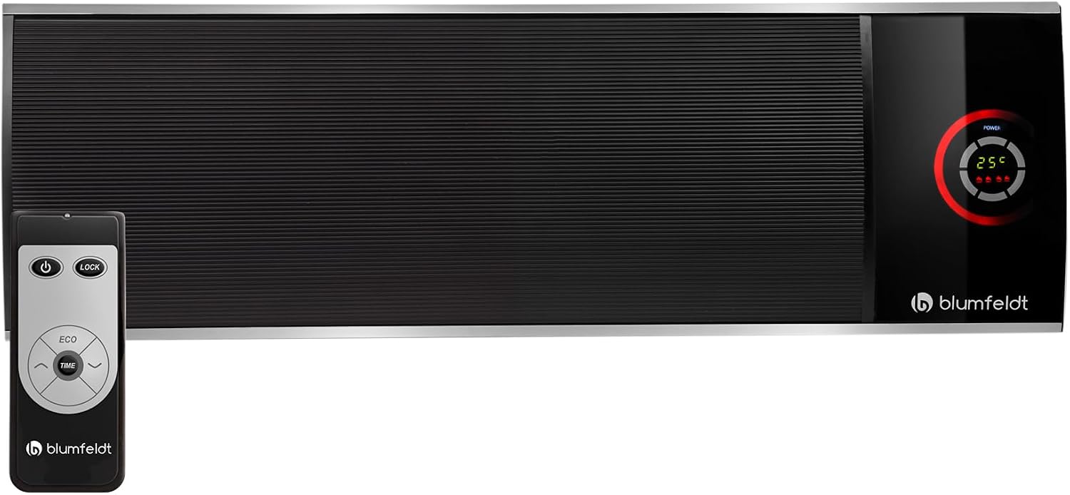 Detalle de blumfeldt CosmicBeam Ultra infraroodverwarming, 2200 W, IPX4, wandmontage