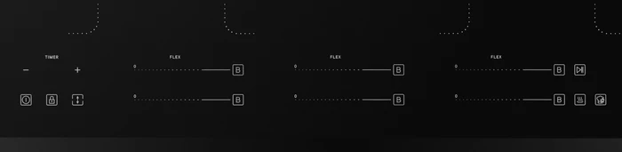 Thumbnail 2 de Wisberg WBBC690FZF3 Induktionskochfeld 3 Zonen