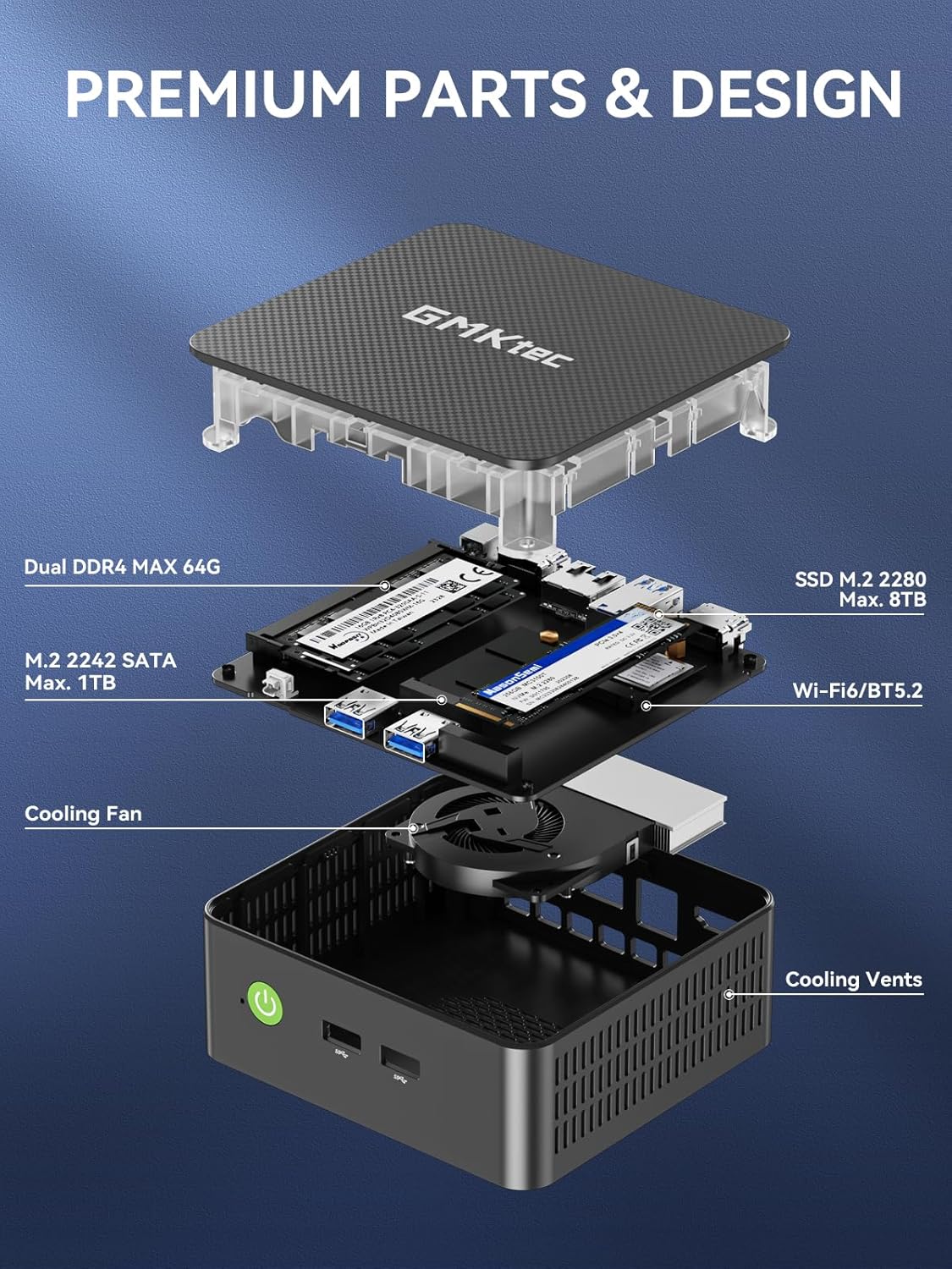 Thumbnail 3 de GMKtec G3 PRO Mini PC 16GB 512GB