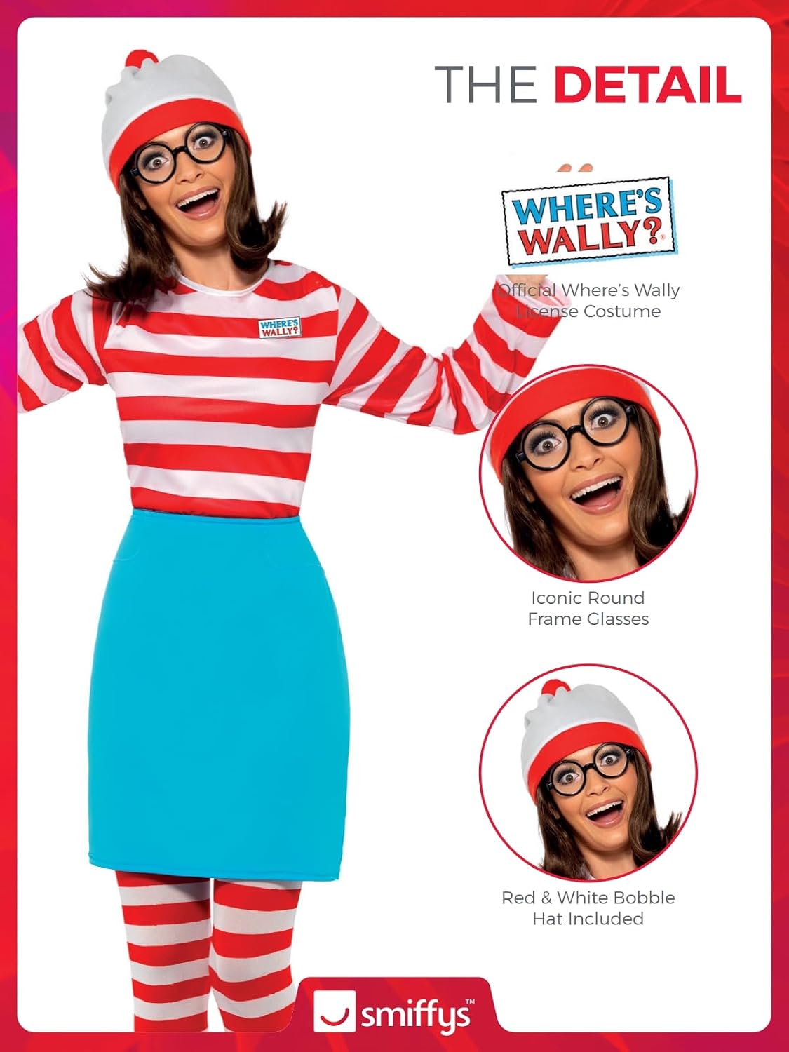 Thumbnail 2 de Smiffys Where's Wally Wenda Costume