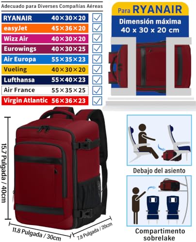Thumbnail 1 de KLOSTAIN Mochila de Cabina 40x30x20 cm | 24 L para Ryanair y aerolíneas low-cost
