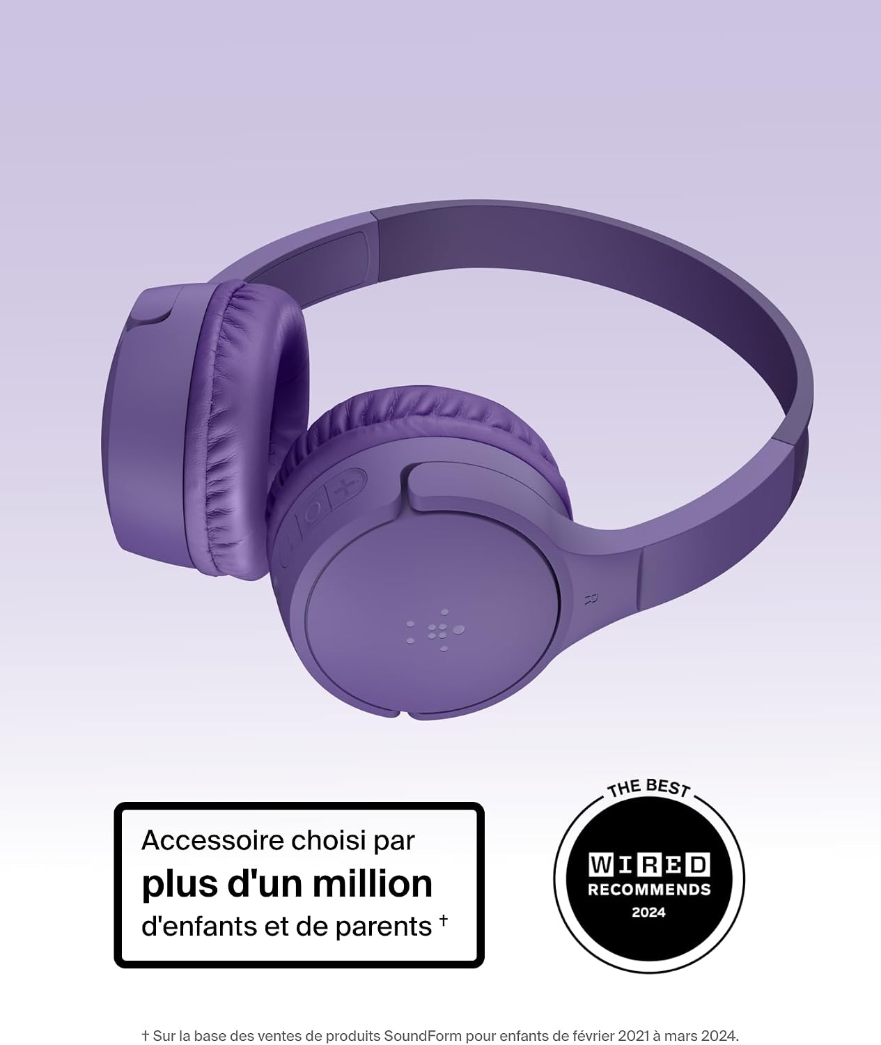 Detalle 2 de Belkin SoundForm Mini Casque Enfants 30 h