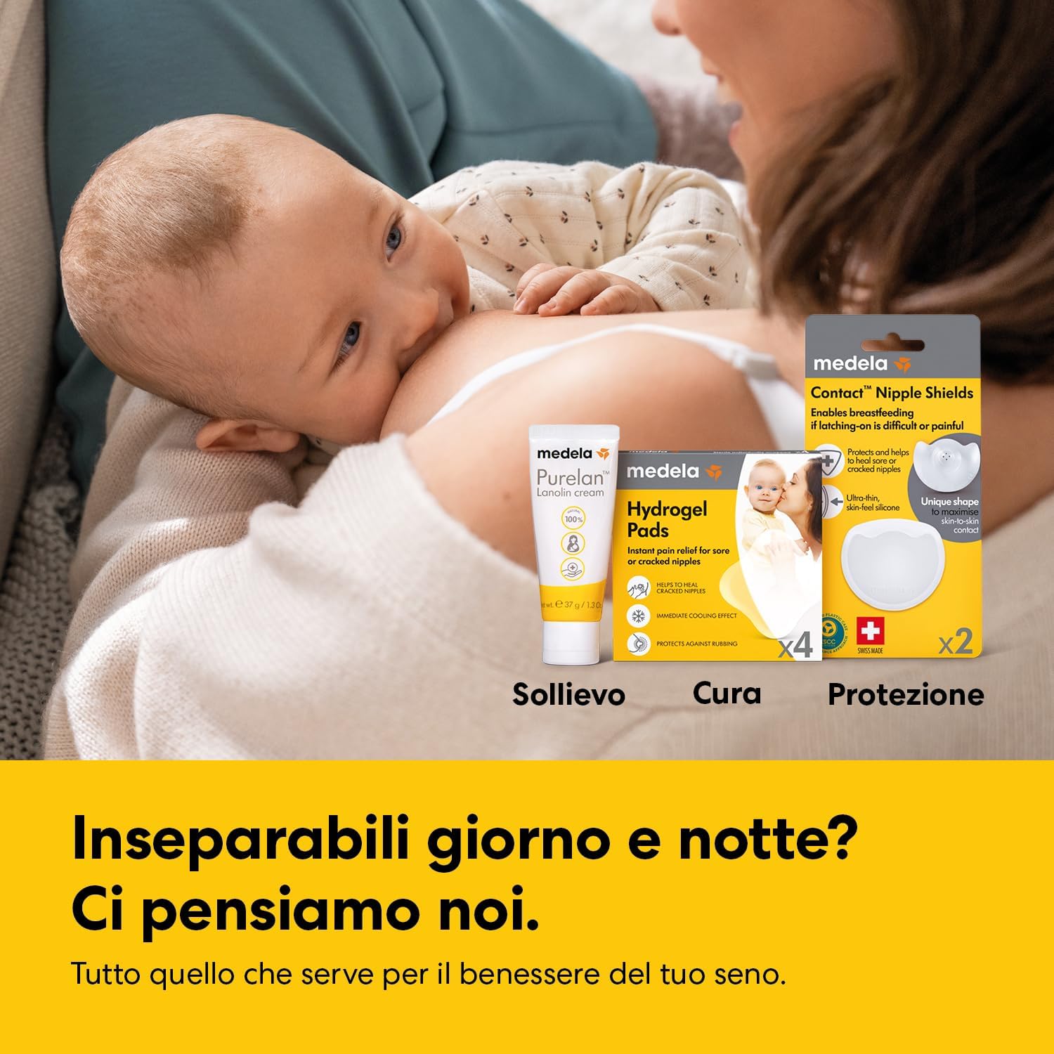 Thumbnail 3 de Medela Paracapezzoli Contact in Silicone 20 mm (2 pezzi) con Custodia – protezione e comfort per l’allattamento