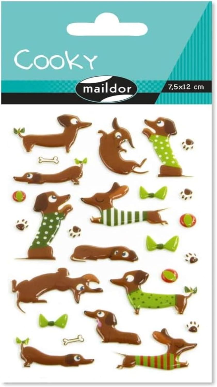 Thumbnail 4 de MY MANDARINE 560353Cpack – GOMMETTES 3D Cooky, LOT de 10 planches 12x8 cm (180 gommettes)