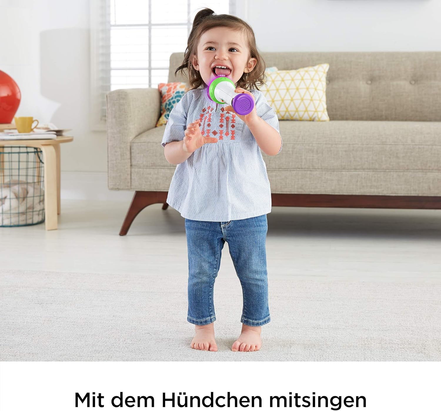 Detalle 2 de Fisher-Price FBP32 Lernspaß Mikrofon ab 18 Monaten