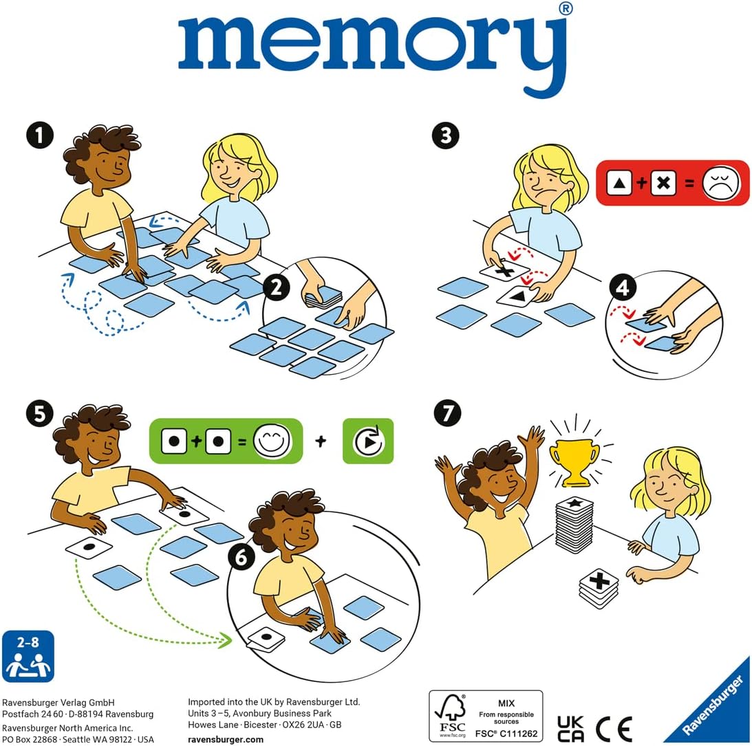 Detalle de Ravensburger Memory® Tierkinder 20879 – Tier-Fans-Merkspiel für 2–8 Spieler ab 3 Jahren
