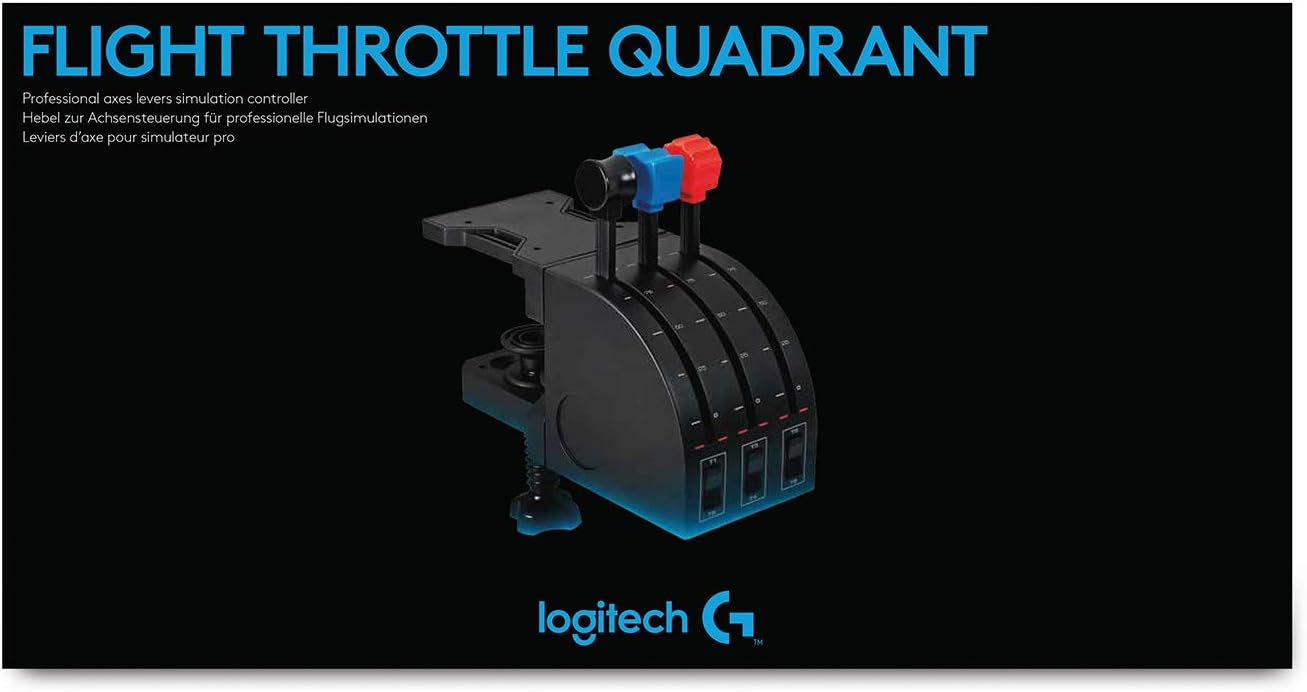 Thumbnail 2 de Logitech 945-000015 Joystick — Saitek Pro Flight modulable pour multis moteurs