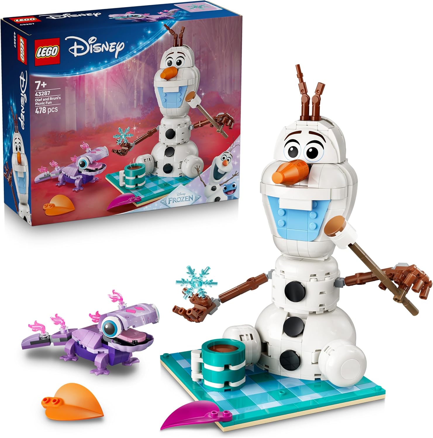 Detalle de LEGO Disney 43287 Picknickspaß mit Olaf und Bruni