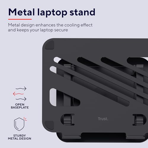 Detalle de Trust Zeff Soporte portátil 16" rotación 360° 🖥