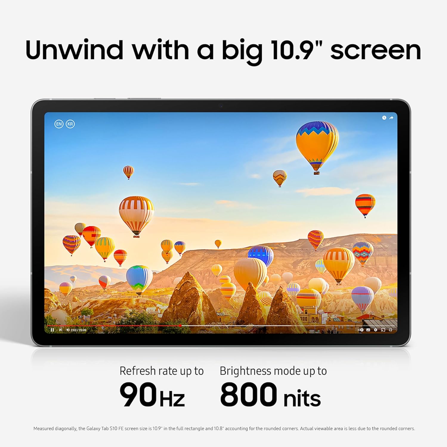 Thumbnail 1 de Samsung Galaxy Tab S10 FE (WiFi, 256GB) with S Pen — IP68 water resistant, 90Hz display