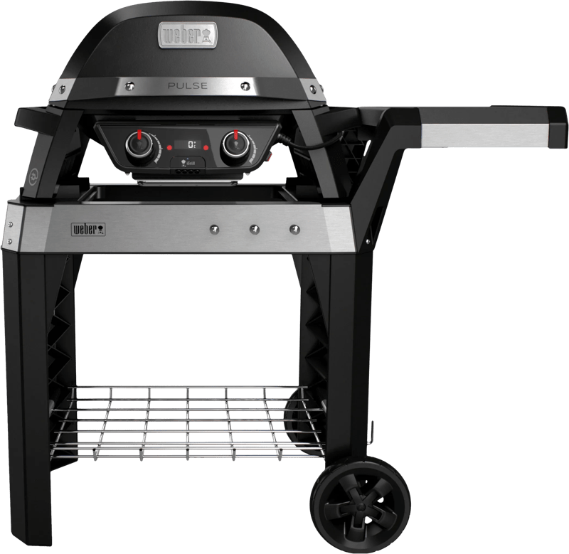 Detalle de Weber Pulse 2000 mit Untergestell – integriertes iGrill-System, Bluetooth-Verbindung und vielseitige Grillfläche