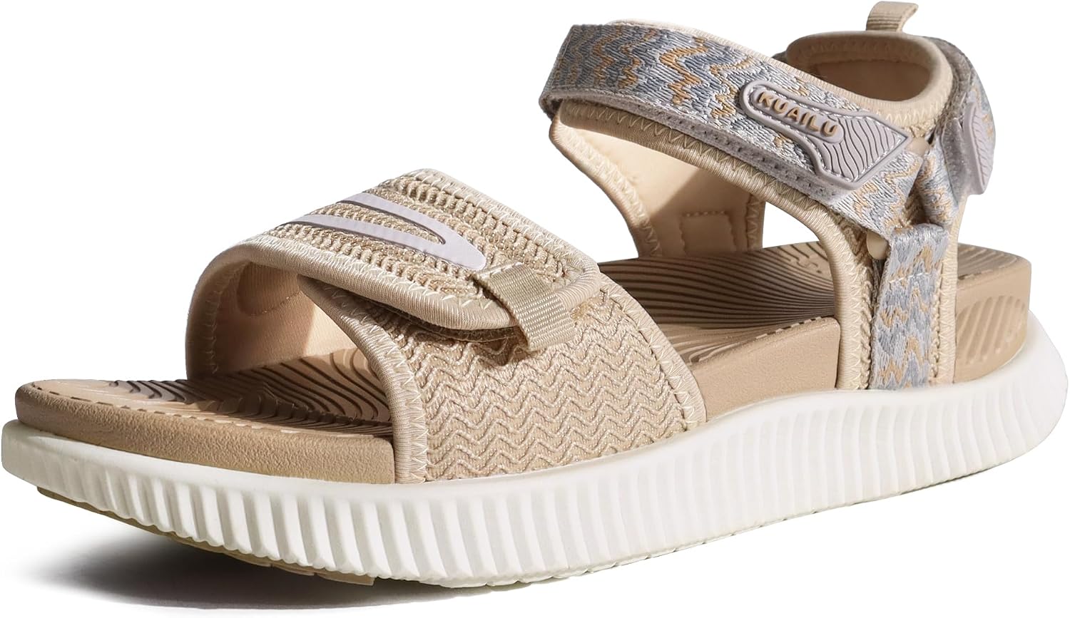 Detalle de KuaiLu Damen Trekking Sandalen – Orthopädische Unterstützung, leicht und wasserfest