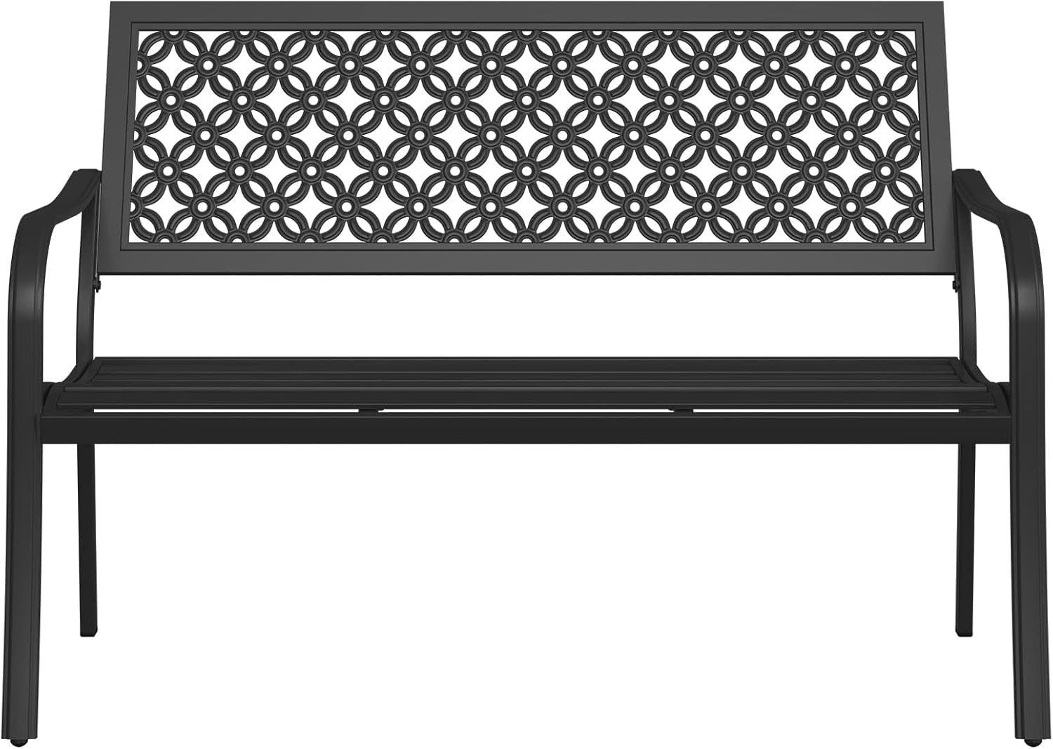 Grand patio Grand Patio garden bench (2–3 seater) in black – rust-resistant powder-coated steel