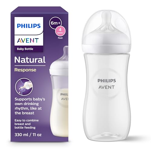 Detalle de Philips Avent Biberon Réponse Naturelle 330 ml SCY906/01 – sans BPA
