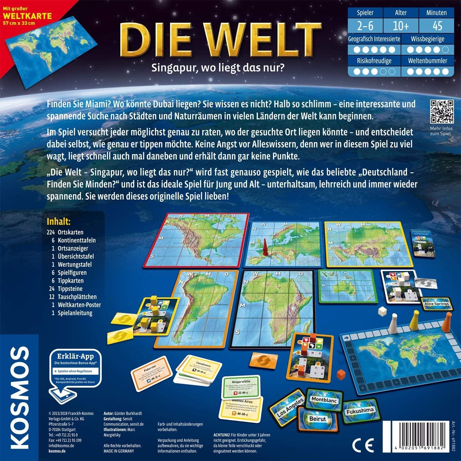 Thumbnail 1 de Kosmos Die Welt Geografie Spiel 691882