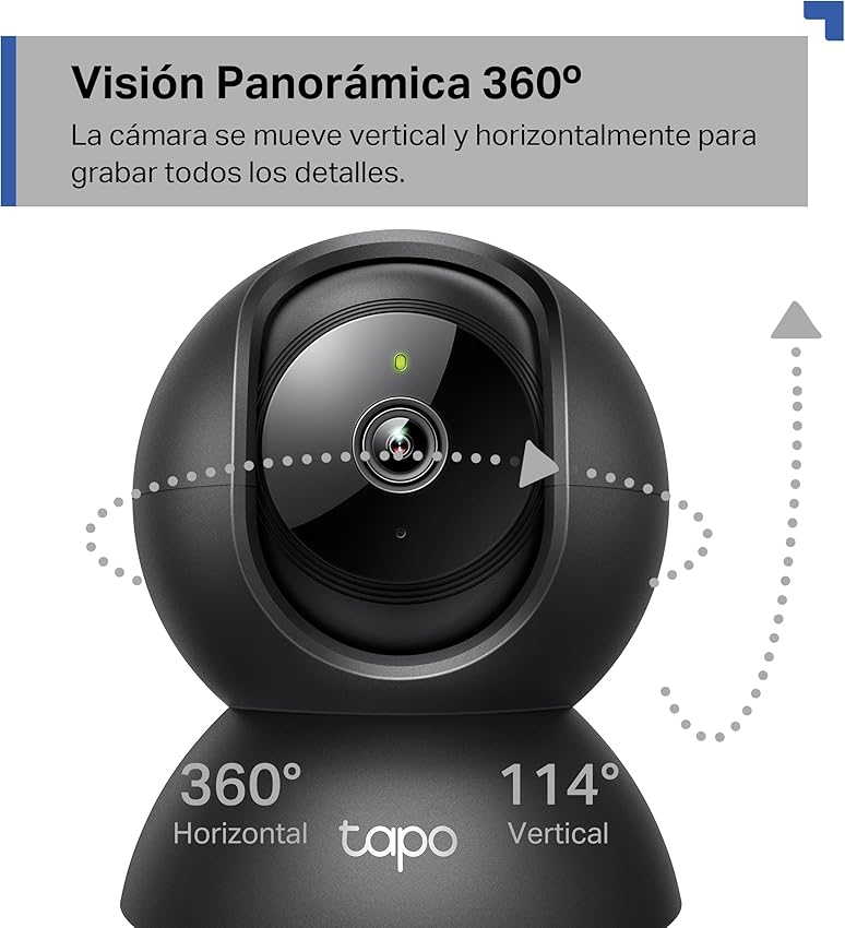 Thumbnail 2 de Tapo C220 - Cámara 360° 2K QHD con IA y Visión Nocturna 🛡