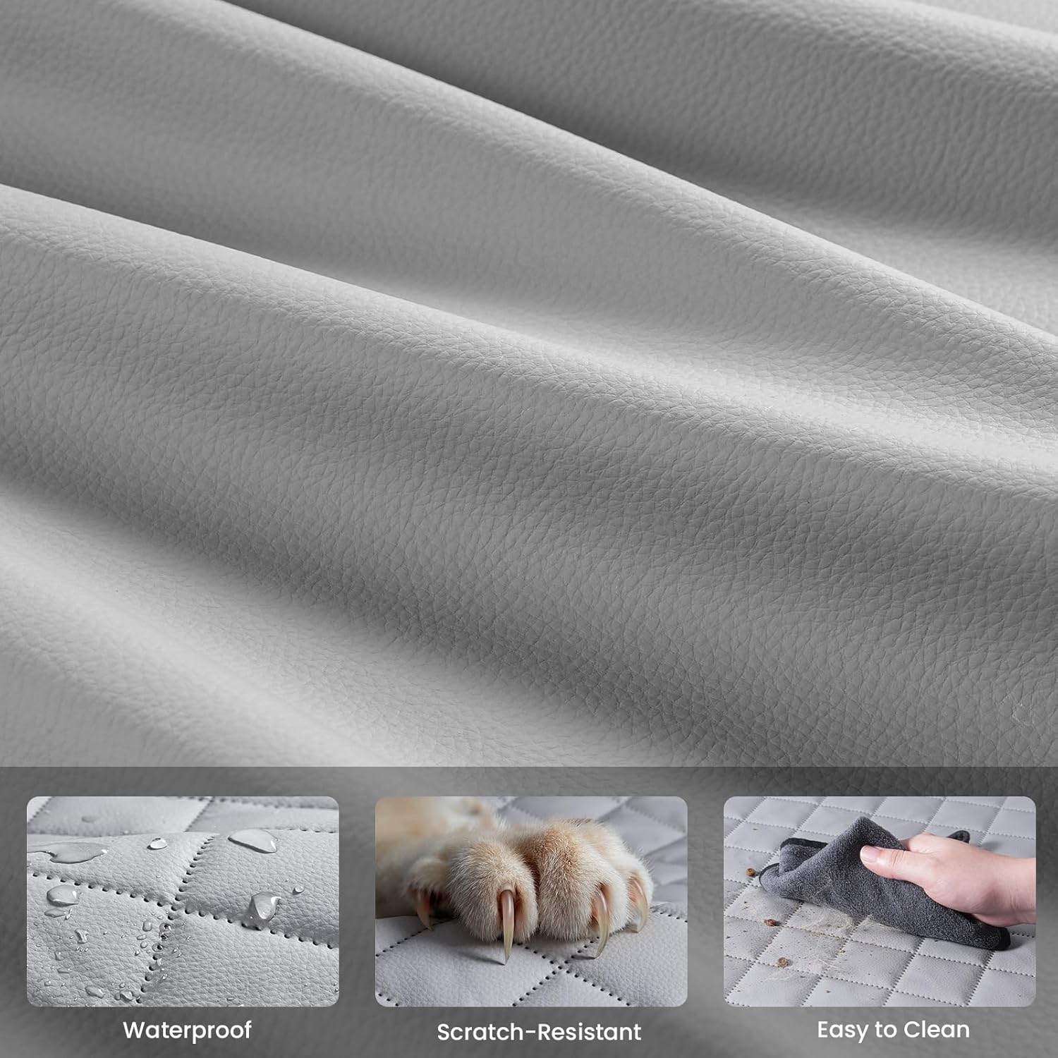 Thumbnail 2 de Pecute housse voiture pour chien avec rallonge de siège 133 × 62 cm — protection imperméable et pliable