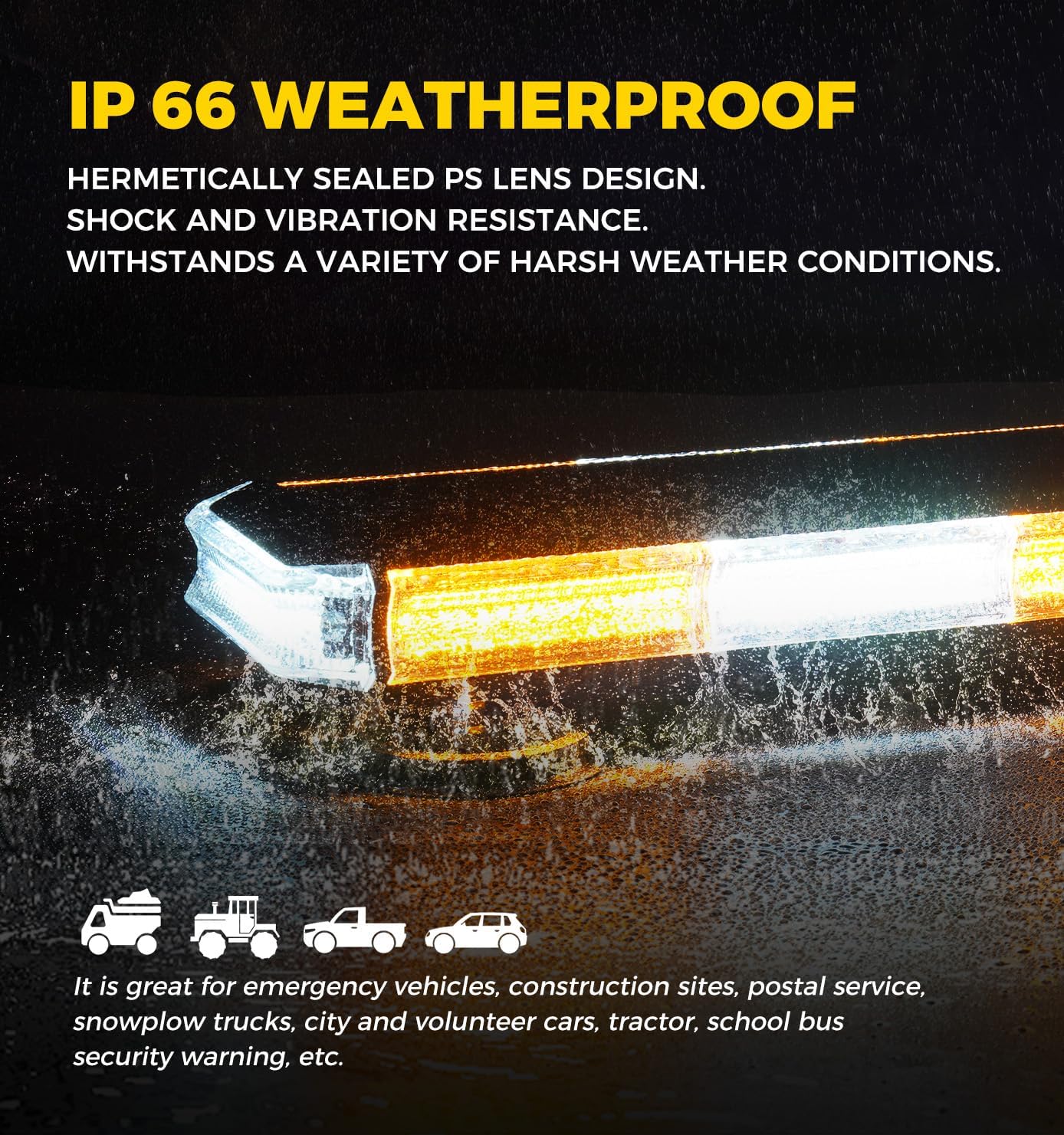 Detalle de Xprite rooftop strobe light bar, 18-inch