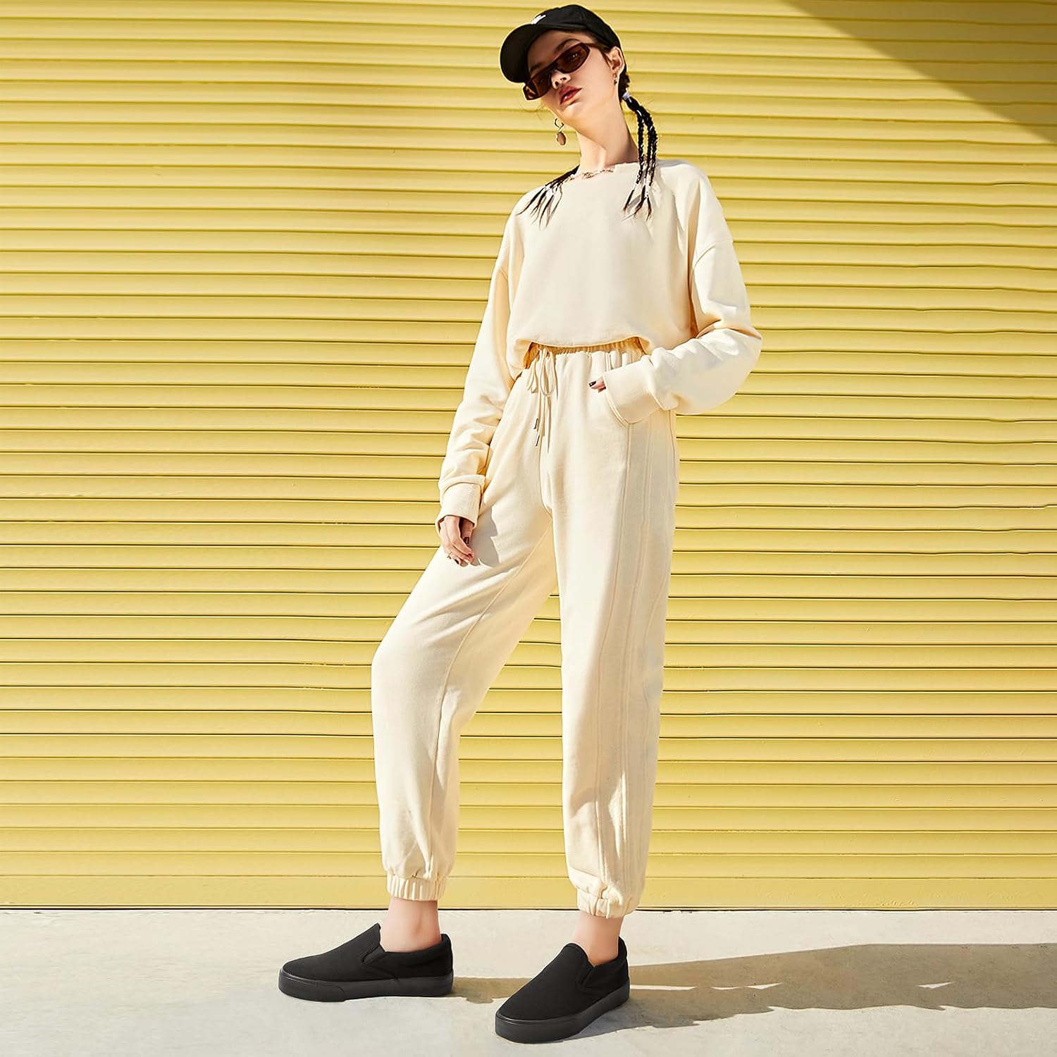 Thumbnail 1 de Women's Slip-On Canvas Sneakers: Non-Slip, Low-Top Casual Loafers
