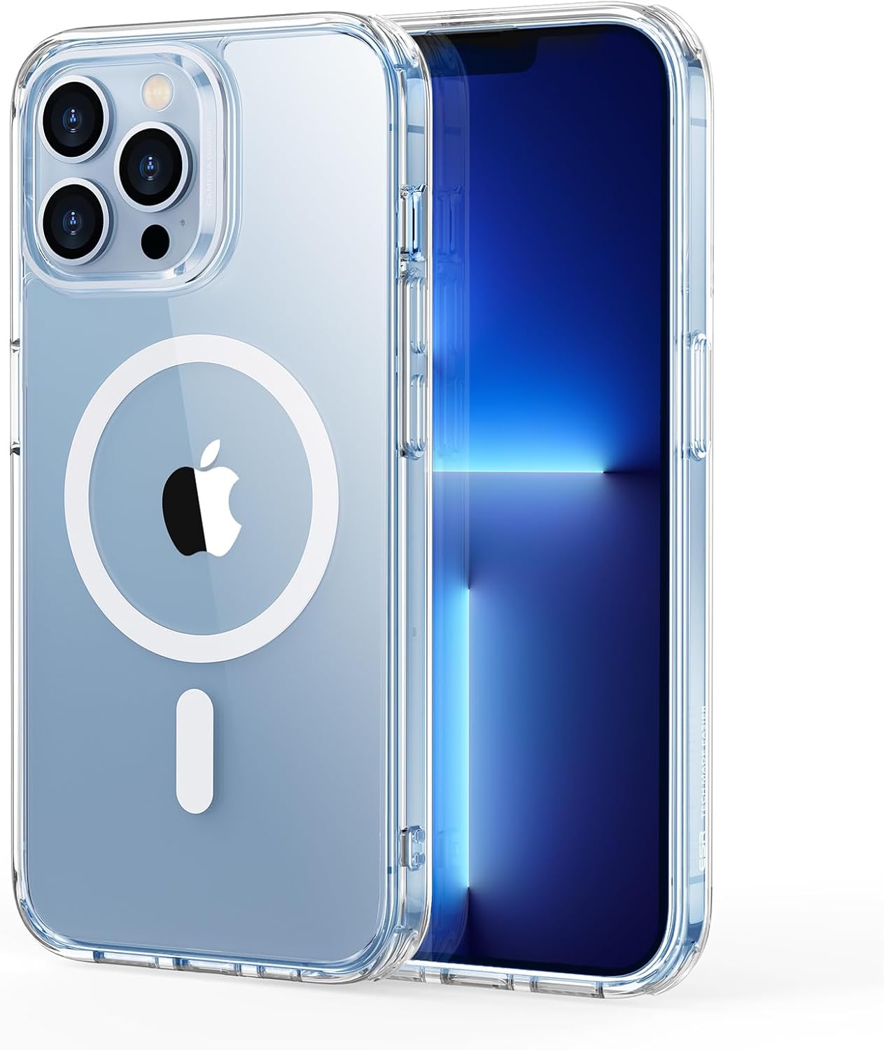 Detalle de ESR Hybrid Case with HaloLock for iPhone 13 Pro Max (Magnetic Wireless Charging, Clear)