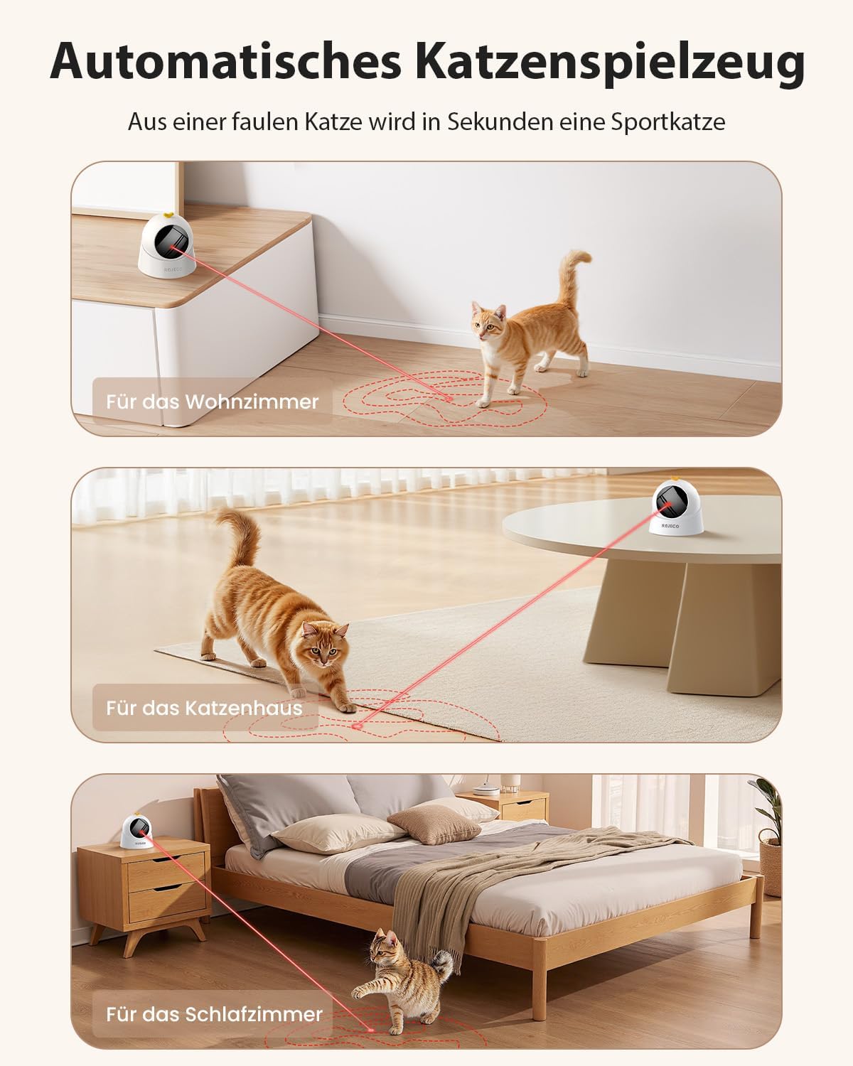 Detalle 2 de Katzenspielzeug Interaktiv mit 360° Basis 1000 mAh