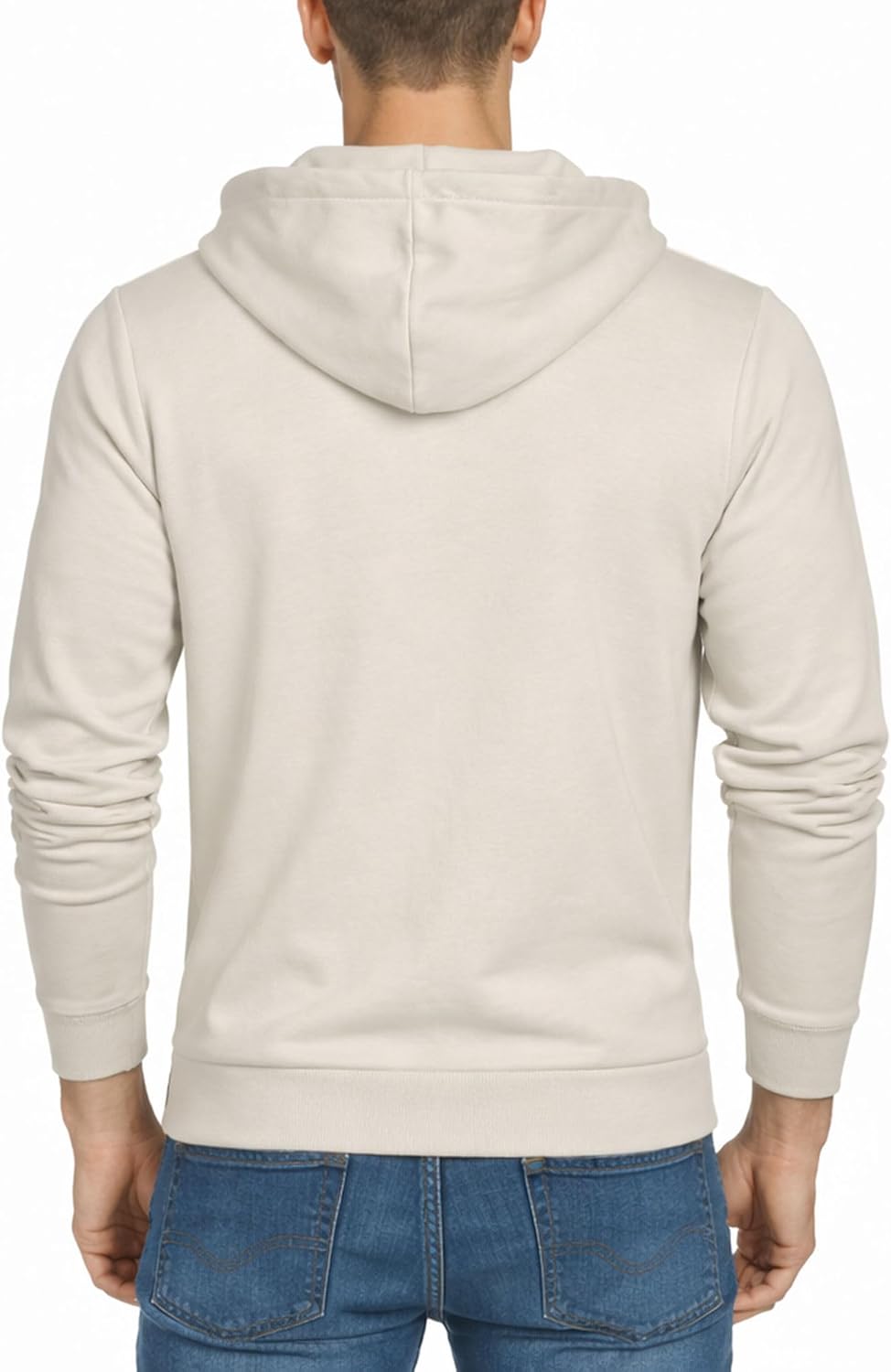 Thumbnail 2 de Xact Men’s Hooded Sweatshirt (1/4 Zip Overhead & Full Zip Hoodie) – Soft Midweight Fleece-Back, Regular Fit