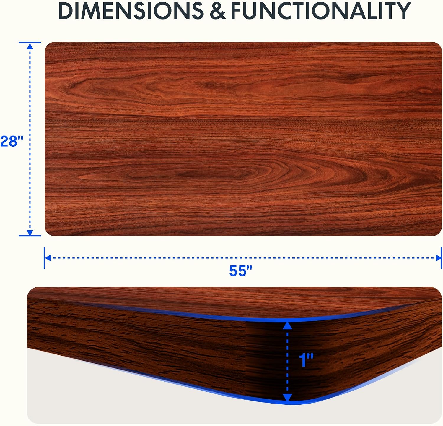 Thumbnail 2 de FLEXISPOT Standing Desk, 55" x 28