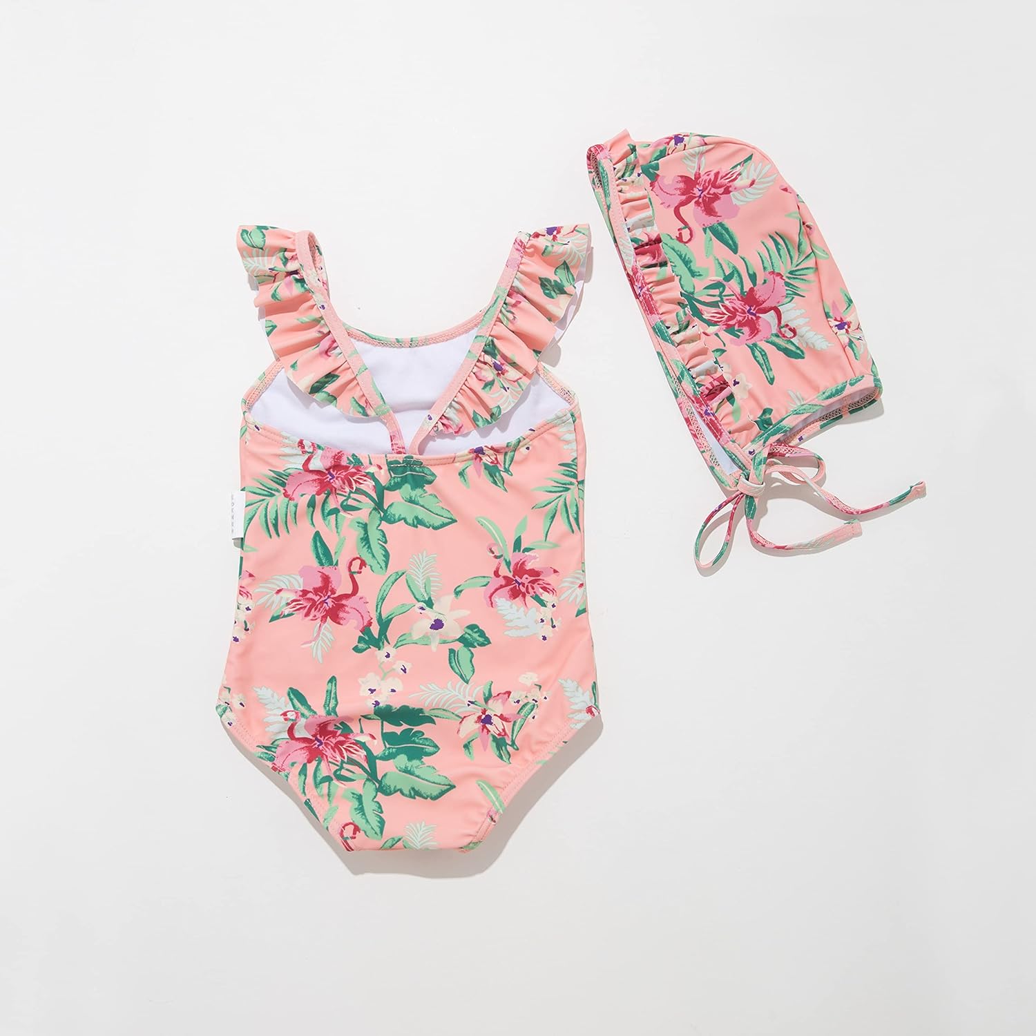 Thumbnail 2 de BONVERANO Kleiner Mädchen Schwimmanzug UV-Schutz Blumenmuster (UPF 50+)