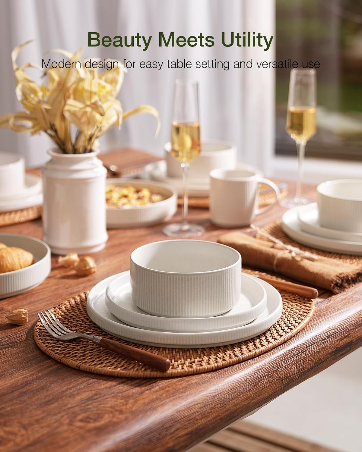 Detalle de Famiware Star Dinnerware Set 16-piece dinnerware 🍽