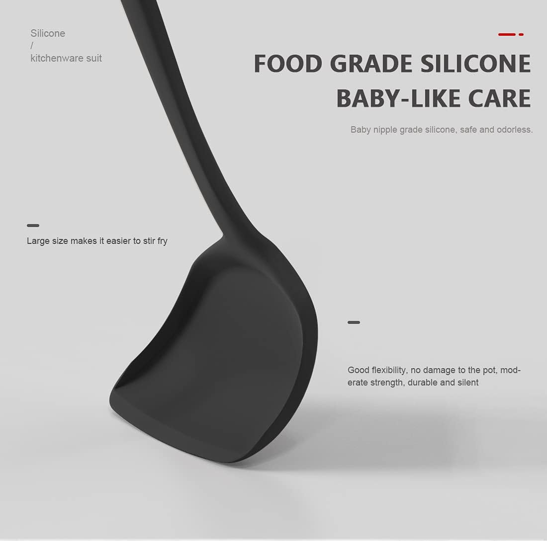 Thumbnail 3 de AOTHOD Silicone Cooking Utensils Set 446°F