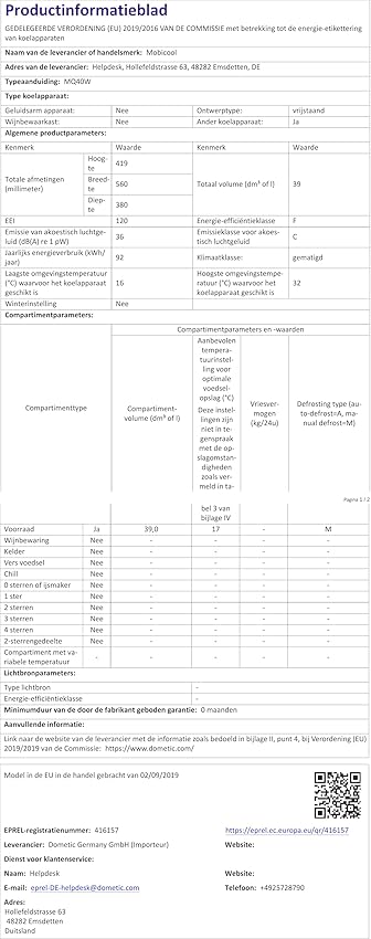 Thumbnail 2 de Mobicool MQ40A Nevera Eléctrica Portátil, Aluminio y 39L