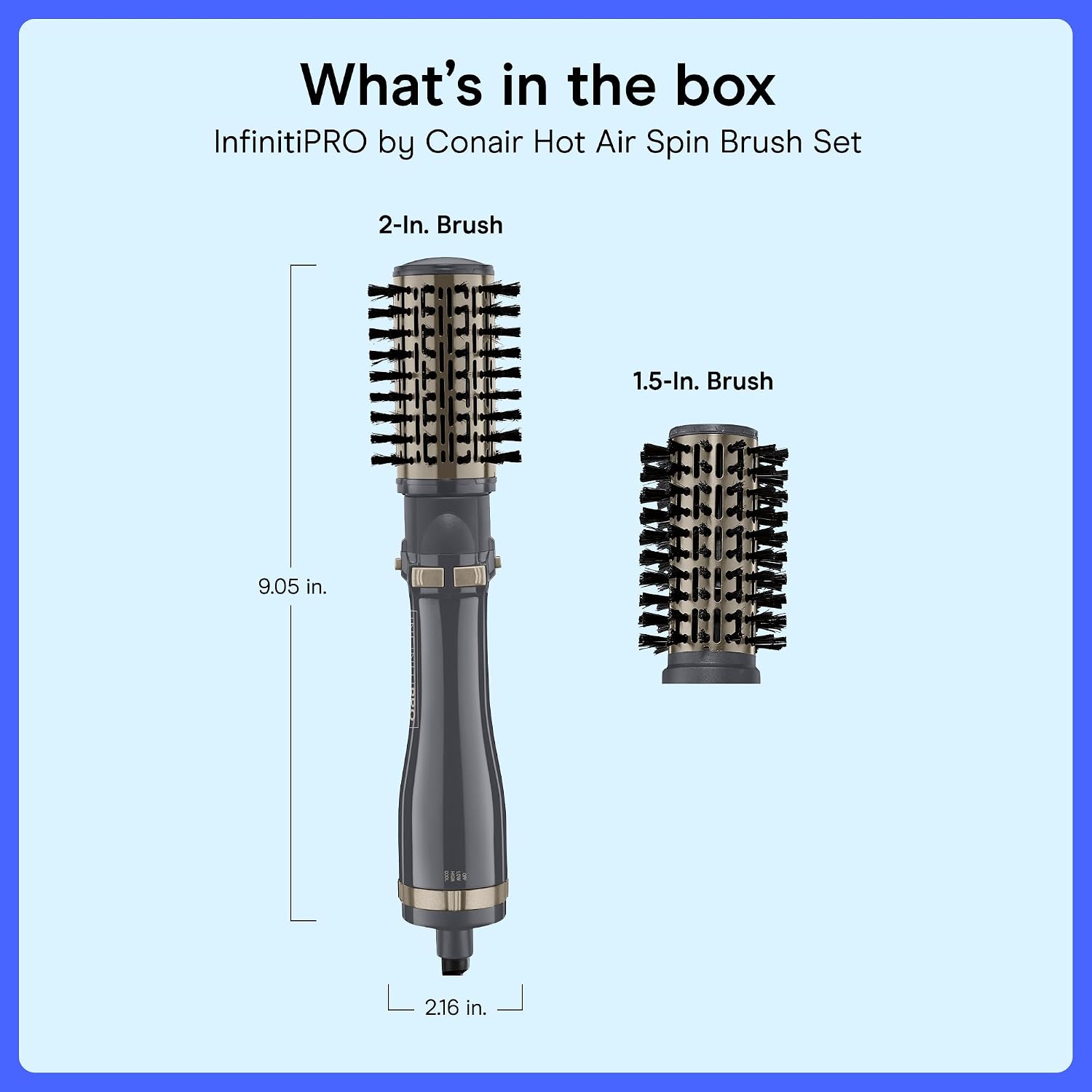 Thumbnail 5 de Conair InfinitiPRO Rotating Hot Air Dryer Spin Brush Set (BC191L)