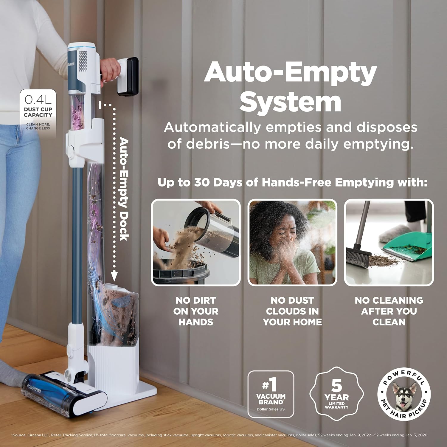 Thumbnail 1 de Shark BU3523 Cordless Vacuum 40 min 🧹