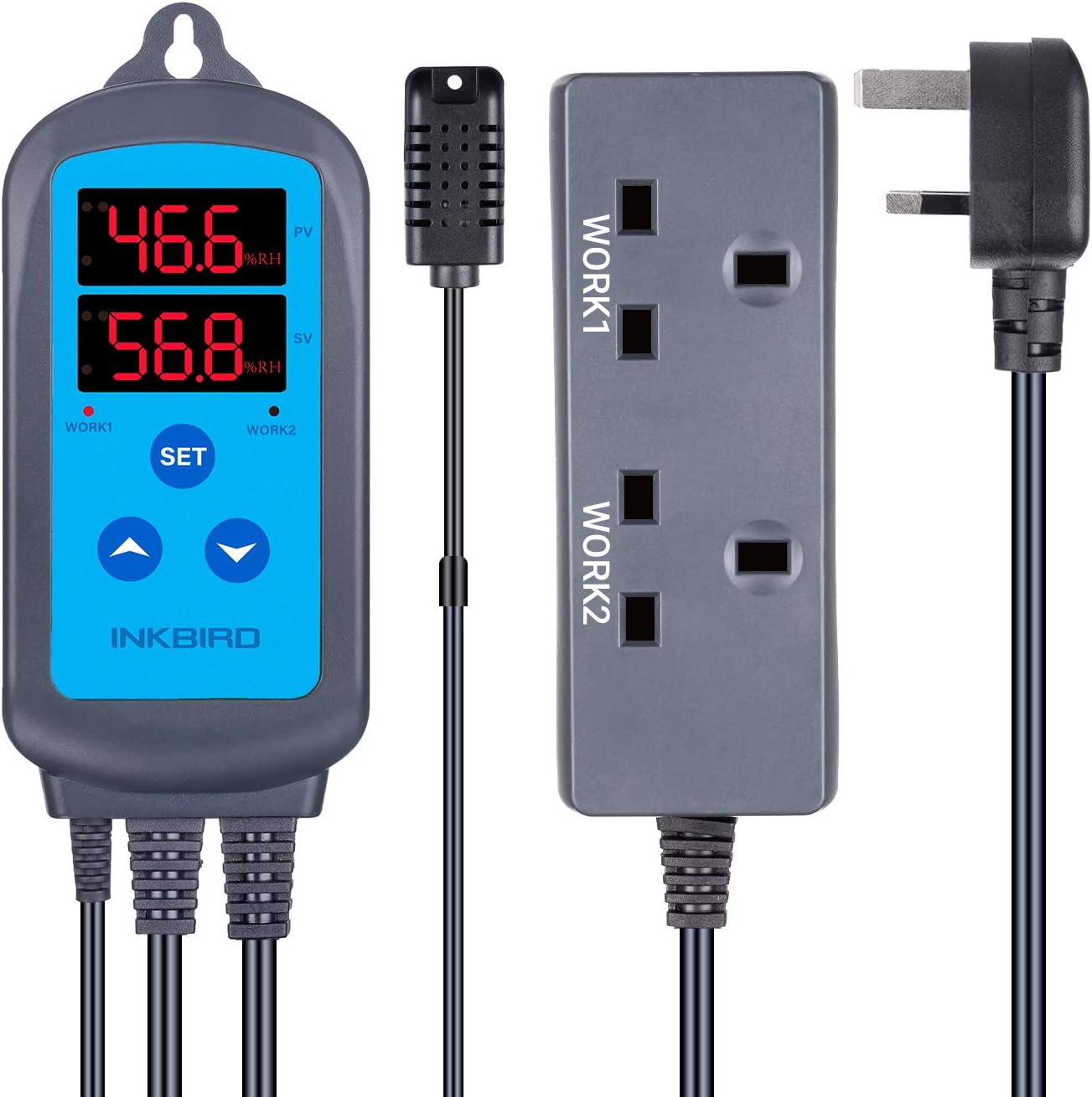 Detalle de Inkbird IHC-200 humidity controller for humidifier/dehumidifier 🌡