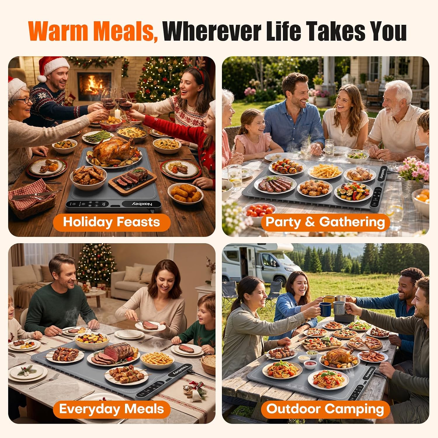 Thumbnail 6 de NAXBEY Food Warming Mat, 23.6 x 15 in
