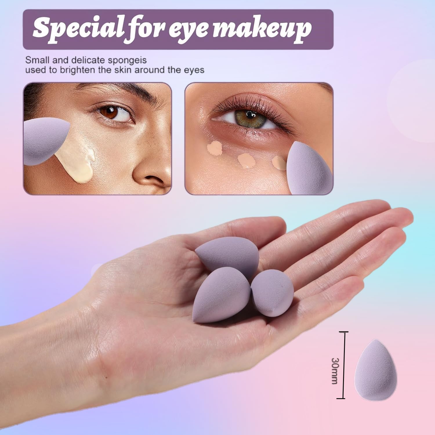 Detalle de Makeup Sponge Set BS-MALL 14-Pc ⚙