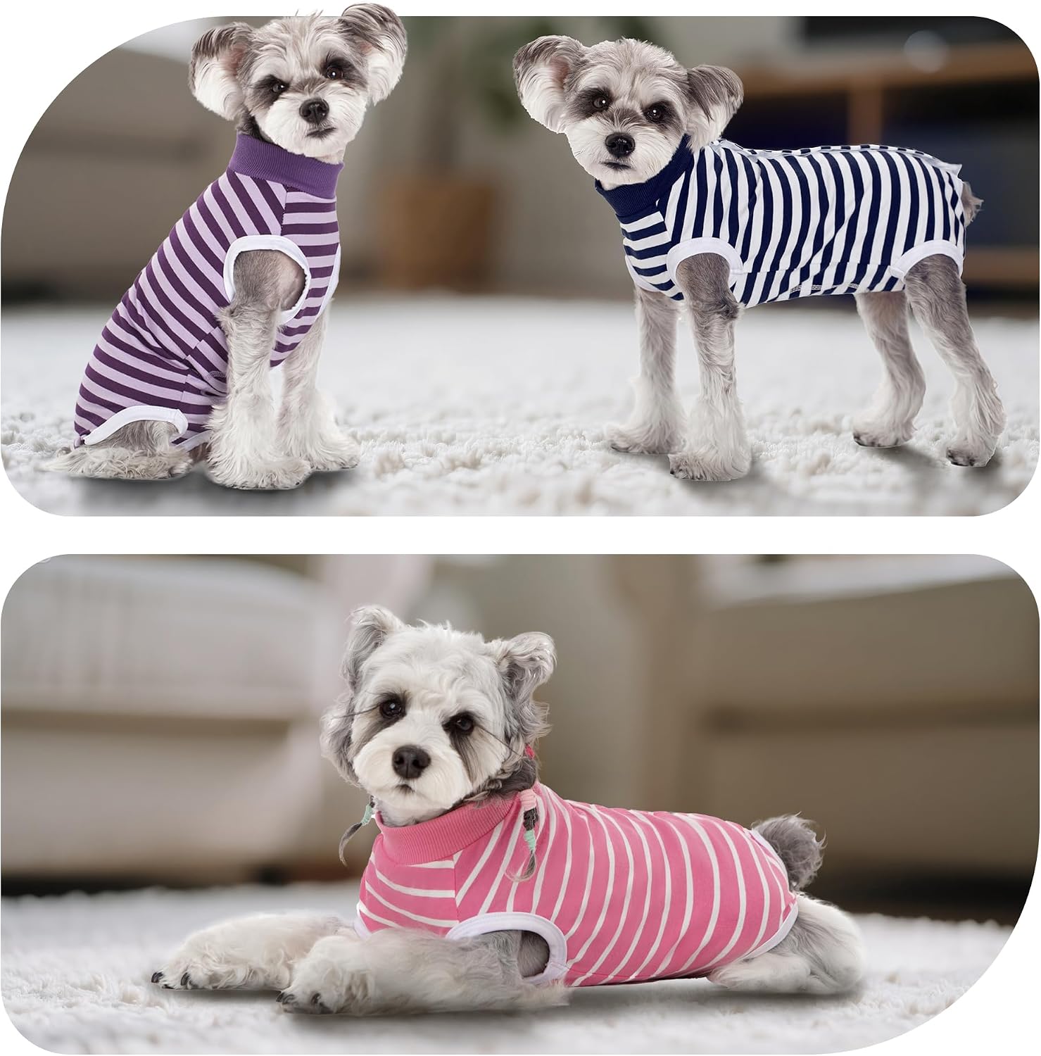 Thumbnail 5 de PawSailor Striped Dog Surgery Suit