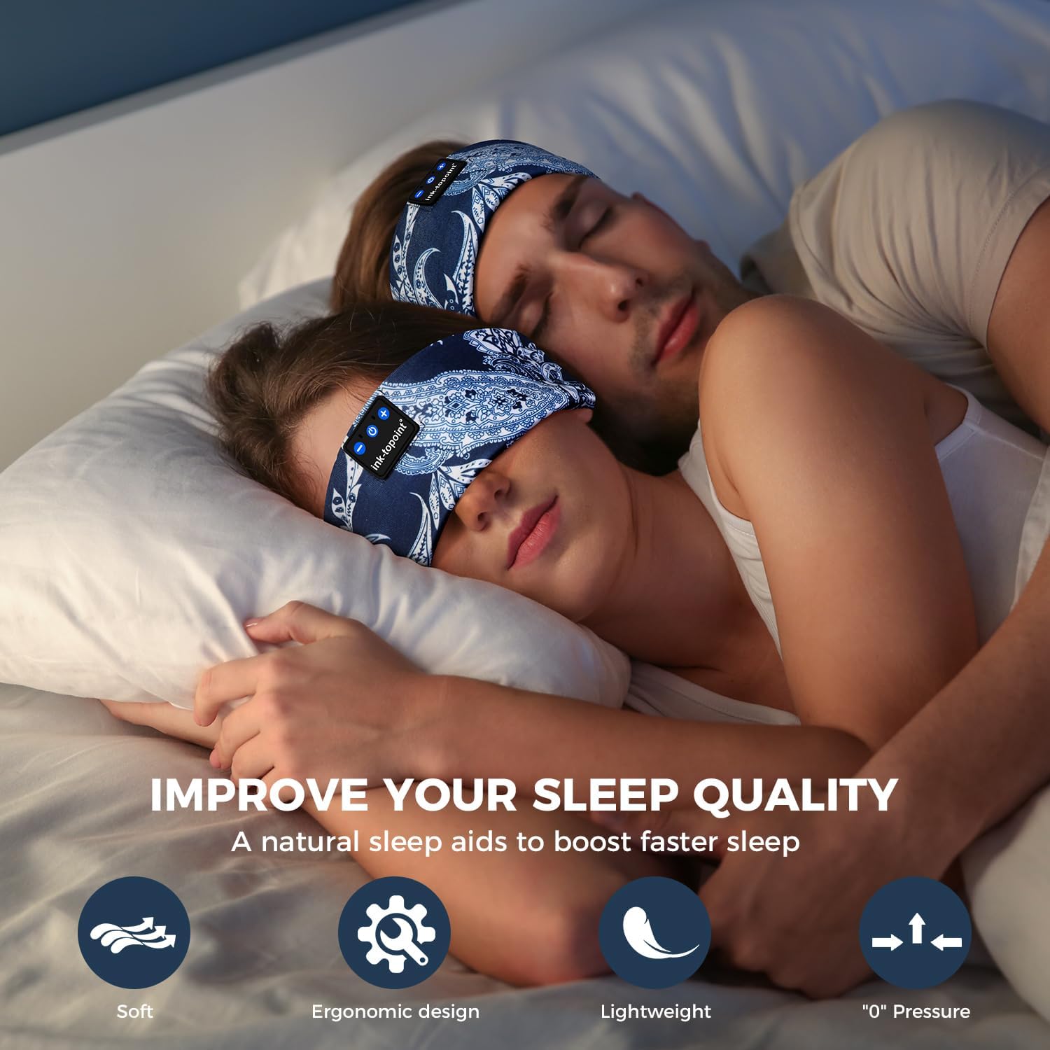 Detalle 2 de ink-topoint Sleep Headphones 16 Hrs playback