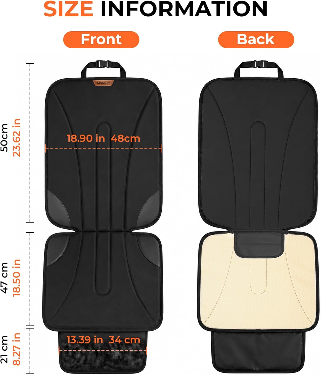 Detalle 2 de MAXRILY Car Seat Protector, 600D Fabric