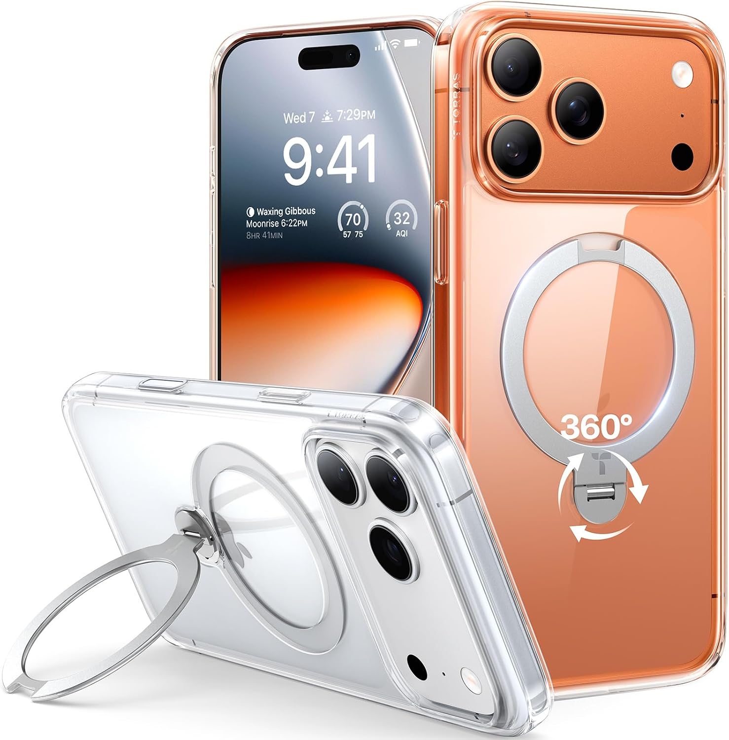 Detalle de TORRAS Ostand Q3 Spin iPhone 17 Pro Max