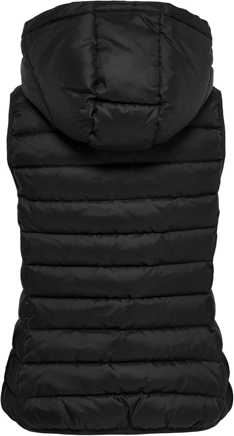 Thumbnail 3 de ONLY Quilted Gilet trapuntato da donna con cappuccio e collo alto