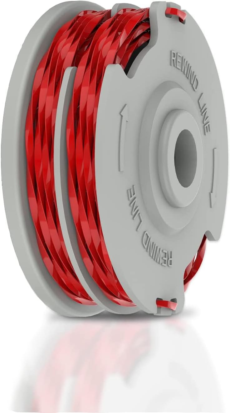 Detalle 2 de MOECSHSY 1.6mm double autofeed strimmer spool line (Flymo-compatible) – 4 pack