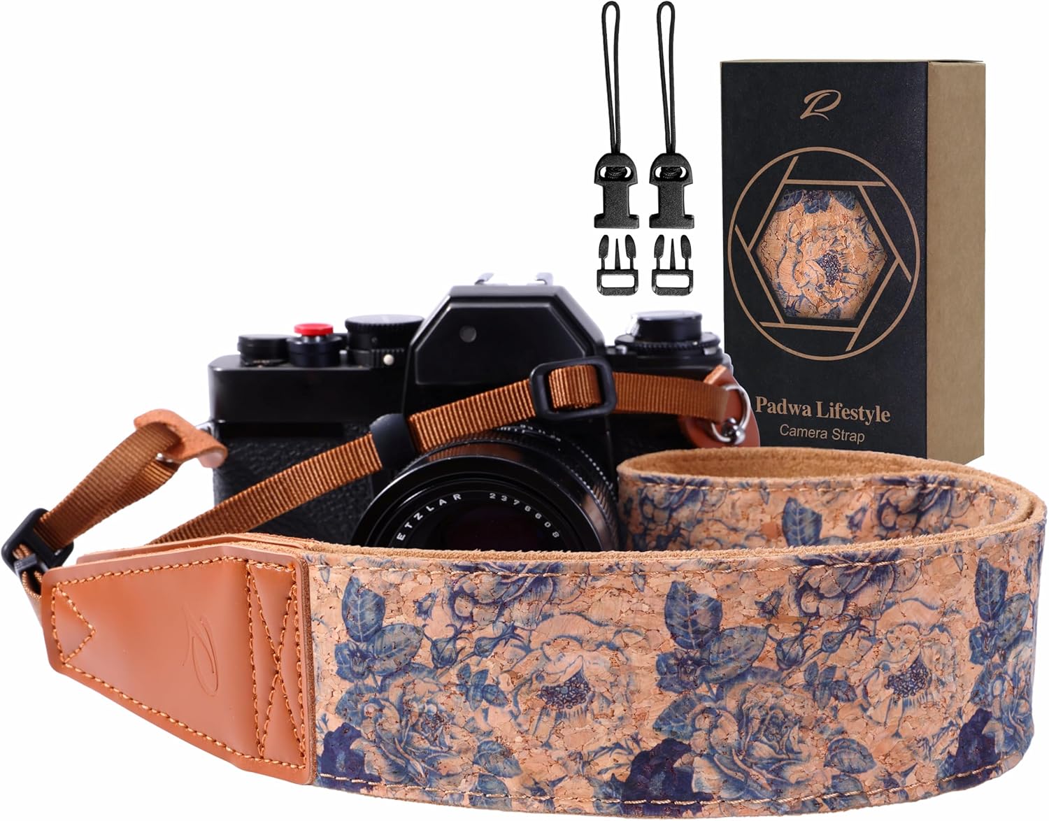Padwa Lifestyle Cork Camera Strap 2" — cork print 📷