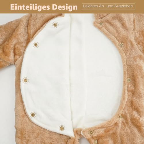 Thumbnail 1 de WYTbaby Winter-Schneeanzug für Babys 0–3 Monate – Flanell-Wärmer mit Bären-Design