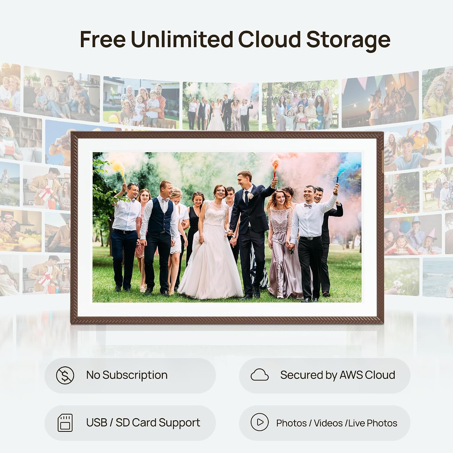 Detalle 2 de Arzopa 15.6" Digital Picture Frame 32GB